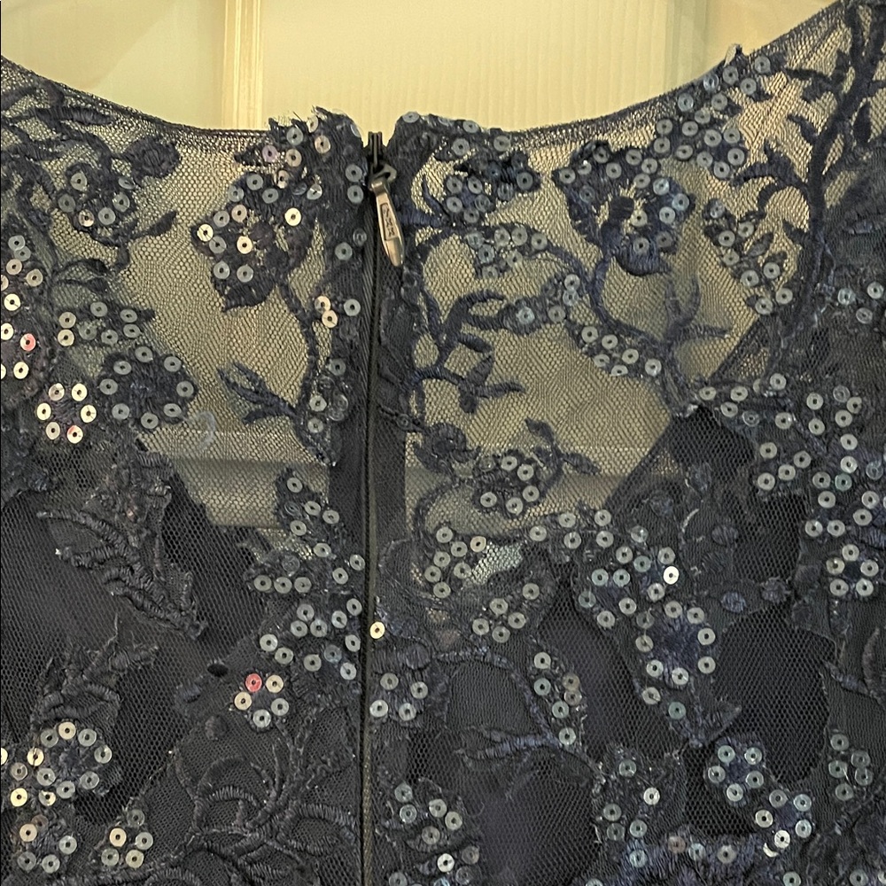JJs House Midnight Blue Floral Lace Dress - Picture 6 of 15